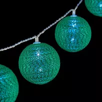 Krist+ LED kamuoliukų vainikas Ø 5 cm Žalia (2 m)
