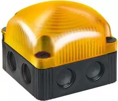 Werma įspėjimo švyturėlis geltona 24V DC LED fiksuotas IP65 (853.300.55)