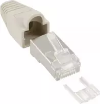 Inline RJ45 8P8C kištukas, pilkas 10 vnt. (74510A)