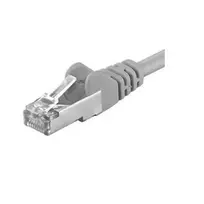 PremiumCord PREMUMCORD Langų kabelis CAT6A S- FTP, RJ45- RJ45, AWG 26 / 7 0.5m pilkas