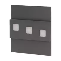 Orno LEPUS LED 1.2W, paviršinis laiptinės šviestuvas, 12V DC, 100lm, 3000K, grafito spalvos