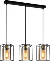 Italux Pakabinamas šviestuvas Kalula PND-78901-3-BK+AMB