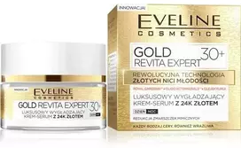 Eveline Cosmetics Eveline aukso Revita Expert 30 + Kream- serumo išlyginimas dieną ir naktį 50ml