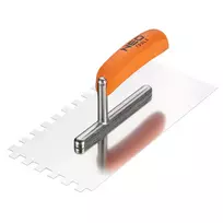 Paca Dantyta mentelė, 270 x 128 mm, dantys 10 x 10 x 10 mm, medinė rankena