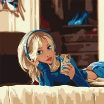 Ideyka Tapyba pagal numerius - Mėgstamiausios Selfie 40x40cm