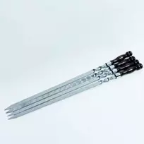 Bbq Expert Iešmai šašlykams su medine rankena 45cm (4 vnt.)