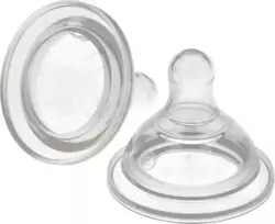 Hello Kitty - silikoninis antgalis 0 m + buteliukas (2 vnt.)