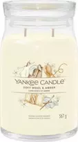 Yankee Candle Aromatinė žvakė "Signature" didelė stiklinė "Soft Wool" - Gintarinė 567 g