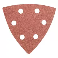 Graphite Papier Delta Velcro švitrinis popierius 93 x 93 mm K 100, 5 vnt., su skylutėmis