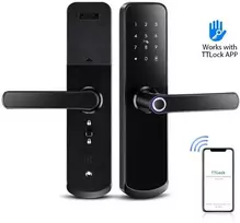 Digitalas Išmanioji durų spyna DIGI A260 TTLock (juoda) su 6085 užraktu įvairaus tipo durims