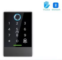 Digitalas Di-K2F TTLock Išmanioji sensorinė kodinė klaviatūra. piršto antspaudų ir 13.56 MHZ atstuminių kortelių skaitytuvas