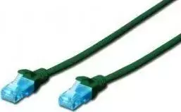 Assmann Electronic DIGITUS CAT 5e U-UTP jungiamasis kabelis PVC AWG 26/7 ilgis 15m spalvotas žalias