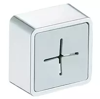 Ag797 Sieninis rankšluosčių laikiklis su silikoniniu įdėklu, 4.5x4.5x2.5 cm, baltas