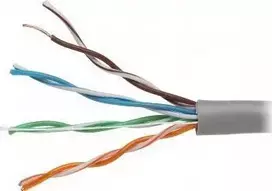 Metacon Tinklo kabelis UTP 1m be antgalių Cat5e, skirtas patalpoms, varinis