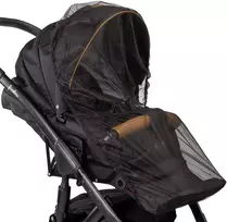Caretero Vežimėlis tinklelis nuo uodų juodas