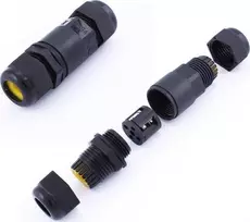 Jungtis skirta V-TAC prožektoriams, juoda, laidų skermuo 5-9mm, IP68