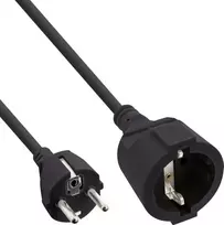 InLine Maitinimo kabelis ® Maitinimo ilgintuvas F tipas juodas 15m