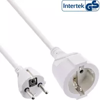 InLine® maitinimo ilgintuvas F tipas baltas 20m