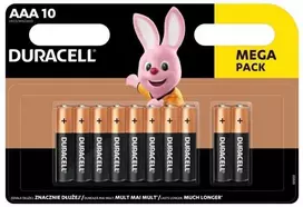 Duracell Basic alkaline batteries, 10 pcs (AAA)