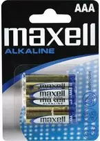 MAXELL Alkaline batteries AAA (R03), blister 4 pcs