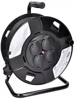Solight būgno ilgintuvas, 4 lizdai, lauko, 50 m guminis kabelis, 3x 1,5 mm2, IP44