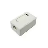 DATACOM EuroLan UTP lizdas gipskartoniui, 2x RJ45, baltas, Cat.5e gnybtų blokas