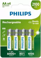 PHILIPS R6B4A210/10 AA įkraunamos baterijos (4 vnt.)