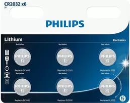 PHILIPS CR2032P6/01B Minicells Baterija, Lithium (6pcs)