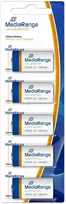 MediaRange Premium lithium batteries, CR123A, 3V, 5pcs