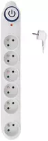 Solight surge protector, 150J, 6 sockets, 5m, baltas