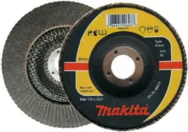 MAKITA LAMELINIS ŠLIFAVIMO DISKAS ZIRKON 125×22,23mm P 40 METALUI, NERŪDIJANČIAM PLIENUI