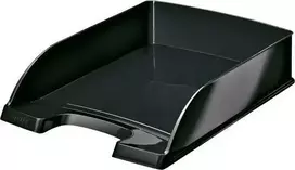 Leitz Dokumentų dėklas WOW, Plastikas, Juoda, A4, Vokas, Laiškas, Užrašinė, Popierius, 242 x 330 x 60 mm, 255 x 357 x 70 mm
