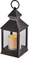 Emos Led komercinės žibintai Žvakė 24cm 3xAA, derliaus, laikmatis Juodas DCLV02
