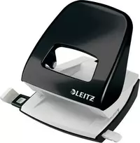 Leitz Stapler Didelės metalinės skylės, juodas, 10 metų garantija, 30 lapų 50081095