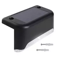 Patio Maclean MCE319 prieblandos jutiklis saulės šviesos diodų kiemo laiptų šviesa sodo tako šviesa IP44, 4000K, Ni-MH 100 mAh, 80x45x45mm