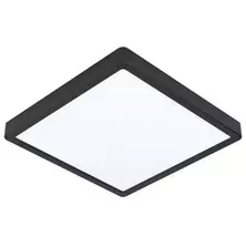 Lubinis šviestuvas LED panelė (SLIM) virštinkinė kvadratinė juoda 24W, 3000K, IP44