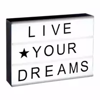 Atmosphera Light box with inscriptions, neon lamp, standing lamp, neon lamp for room, baltas lamp, designer lamp, decorative lamp