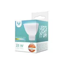 LED lemputė GU5,3 MR16 3W 12V 4500K 130lm 38° Forever Light