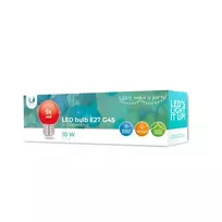 LED lemputė E27 G45 2W 230v raudona 5vnt Forever Light