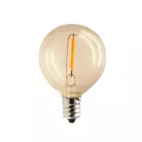 TelForceone LED lemputė E12 G40 0.5W 3V 24lm auksinis Forever Light 6pcs