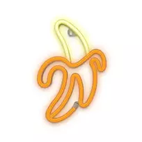 Neoninis LED šviestuvas Bananas balta geltona Bat + USB FLNE10 Forever Light