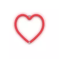 Neon LED Light Širdis red baterijos + USB FLNE07 Forever Light