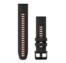 Garmin Quickfit 22 mm Laikrodžio apyrankė, Juoda/liepsnos raudona