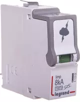 VIRŠĮTAMPIŲ RIBOTUVO ĮDĖKLAS LE-412302 1+2 TIPAS 50 kA LEGRAND