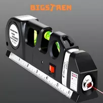 Bigstren lazerinis gulsčiukas su matavimo juosta 250 cm Bigstreen 21747