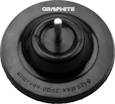 Guminis šlifavimo diskas GRAPHITE 125 mm, lankstus