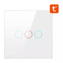 Išmanusis šviesos jungiklis ZigBee Avatto ZTS02-EU-W3 3 krypčių TUYA (balta)