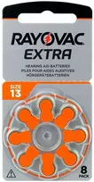 Baterijos Klausos Aparatams Rayovac Extra 13 8 Vnt.