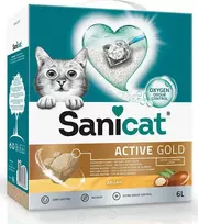 Krienai Sanicat Aktyvus aukso arganas, akinimo, katė, bentonitas, 6l