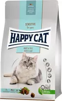 Happy Cat Sensitive Skin & Coat, sausas maistas suaugusioms katėms, sveikai odai ir kailiui, 1,3kg, maišelis